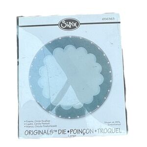 Sizzix Originals Die 656363 Large Circle Scallop New‎ in Package